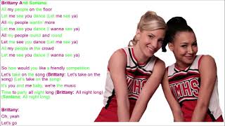 Me Against The Music Glee Lyrics