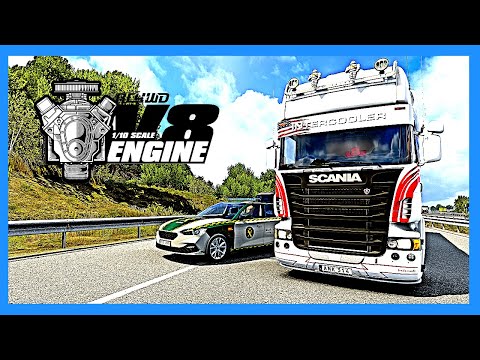 SCANIA R480 V8 Custom Tuning By Fred  ETS2 1.40