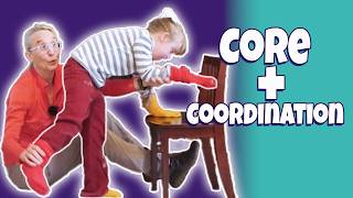 Core Strength & Coordination for Low Tone: Try This 👱🏻♀️🪑 | Down Syndrome Pediatric PT #206