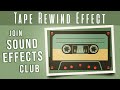 TAPE REWIND SOUND EFFECT NO COPYRIGHT