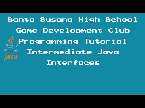 Programming Tutorial 27 Intermediate Java 1 Interfaces