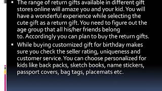 Personalized Return Gifts Ideas That Receiver Would Appreciate