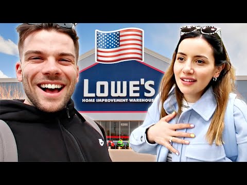 🇬🇧 Brits Explore LOWES for the First Time! 🇺🇸