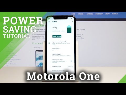 How to Enable Power Saving Mode on Motorola One - Battery Saver / Extend Battery Life