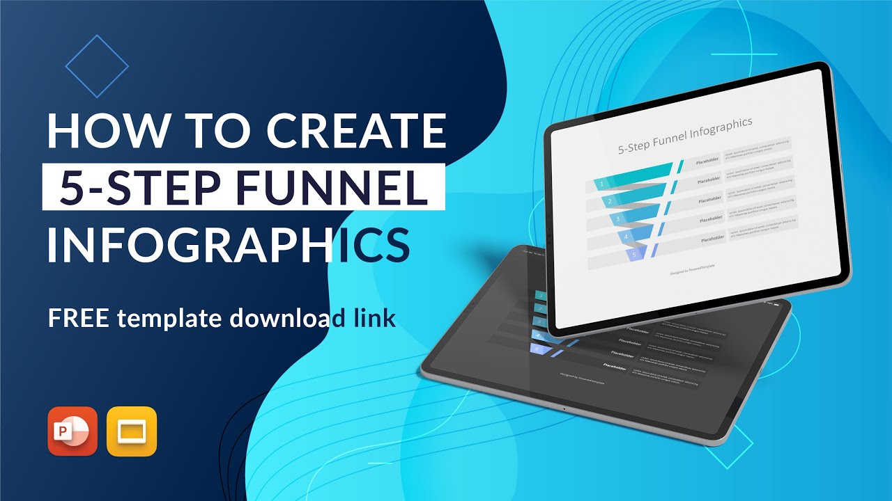 How to Create 5-Step Funnel Infographics in PowerPoint (FREE Template)
