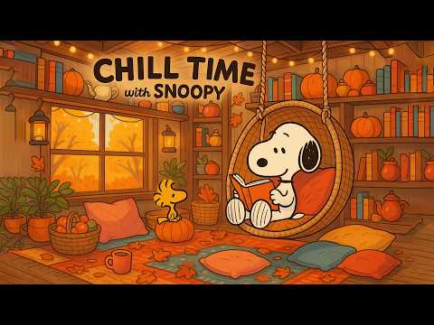 Chill Time with Snoopy 🍁 Chill Jazz Beats for Peaceful Autumn Moment
