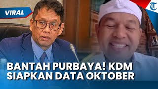 Bantah Purbaya! Dedi Mulyadi Lawan Balik Menkeu: Tak Ada Dana Rp 4,1 Triliun yang Didepositokan