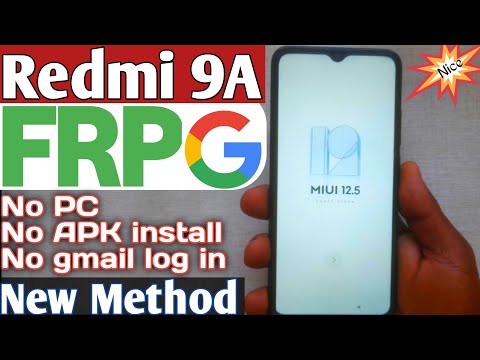 Redmi 9A frp bypass without PC (MIUI 12.5) Google account bypass new method #2025
