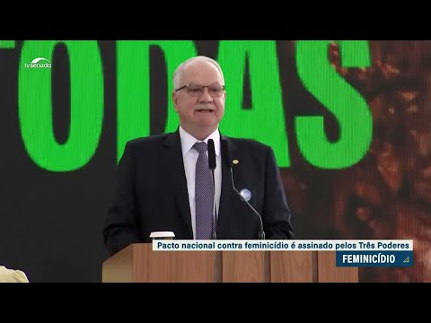 Pacto contra o feminicídio é assinado por representantes dos três Poderes
