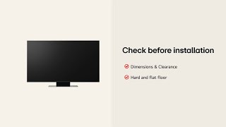 LG 4K UHD TV : Installation Guide – UHD 43 50 55– Square Type