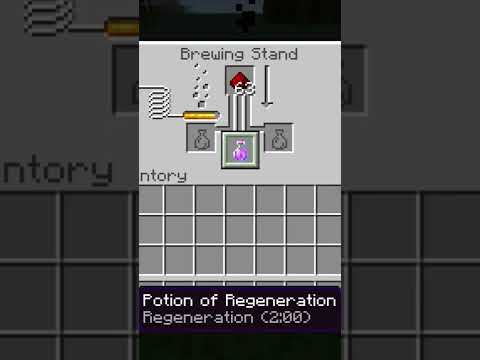 How to make a potion of regeneration in Minecraft