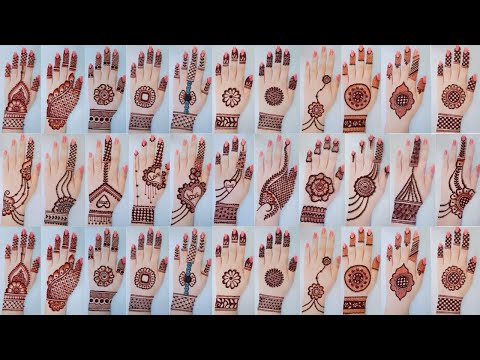 Top 20 mehndi design for backhand_Mehandi ka design_Easy simple Karwa Chauth\Navratri Mehndi designs