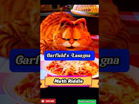 🍝 Garfield’s Lasagna Mystery! Can You Figure It Out? 🤔