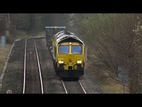 Freightliner Class 66 & 70 No's. 66512 + 70016 + 70003 on 6E53 @ Denton Jn on 29.03.20 - HD