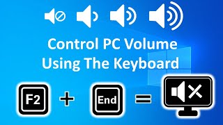 how to control volume from keyboard windows 10