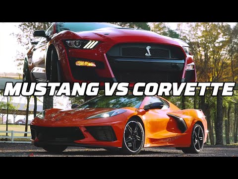 RACE: Mustang Shelby GT500 v Corvette Z51 @ Virginia Intl Raceway | MotorTrend