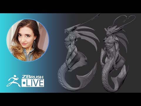 Sea Creature Concept Sculpting - Ashley A. Adams "A_Cubed" - ZBrush 2020