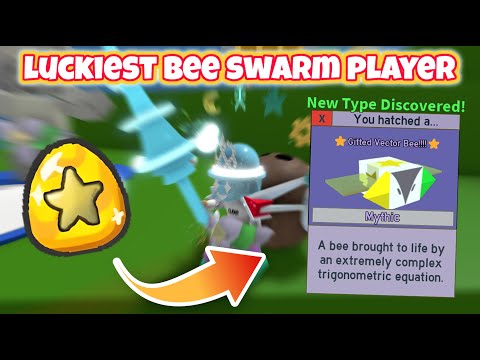 Reacting To The LUCKIEST Bee Swarm Players..