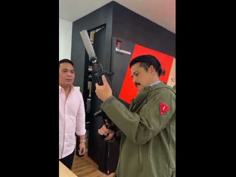 High power Firearms ni Senator Robin Padilla Gun demo