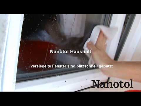 Mit Nanotol Haushalt Protector versiegelte Fenster sind blitzschnell geputzt