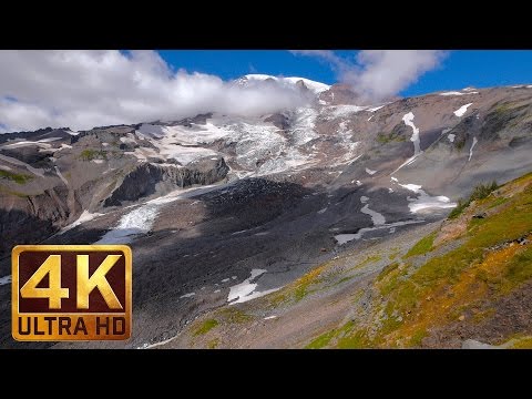 Mount Rainier Waterfalls in 4K, Cassidy Falls - Nature Relaxation Video - 3 hours