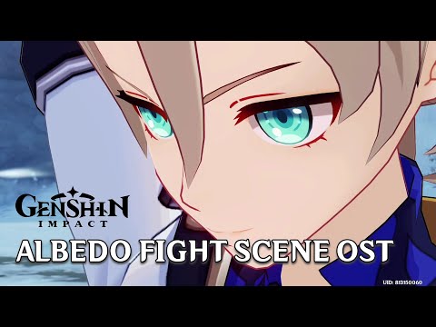 Cryo Albedo Fight Cutscene | Shadow Amidst Sandstorm Genshin Impact EXTENDED THEME COVER