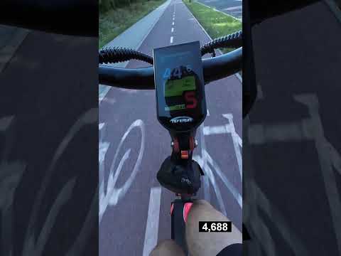 0 - 60 km/h test on 93% BATTERY #teverun  #BLADE #GT2 #SHORTS  #djiaction3 acceleration test #time