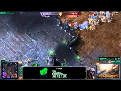Playhem $75 Daily: EGAxslav (P) vs EGMachine (Z) Antiga Shipyard - 1 / 2