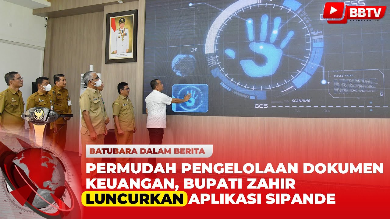 PERMUDAH PENGELOLAAN DOKUMEN KEUANGAN, BUPATI ZAHIR LUNCURKAN APLIKASI SIPANDE