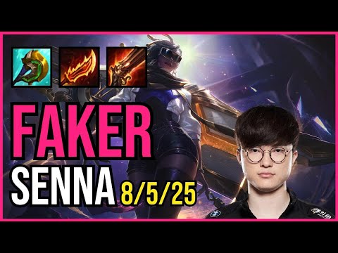 FAKER - SENNA vs LEONA Support - KR Grandmaster - Patch 11.5