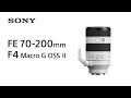 Sony Objectif zoom FE 70–200 mm F/4 Makro G OSS Ⅱ Sony E-Mount