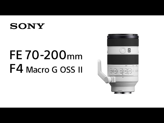 Vidéo SONY FE 70-200 mm f/4 Macro G OSS II