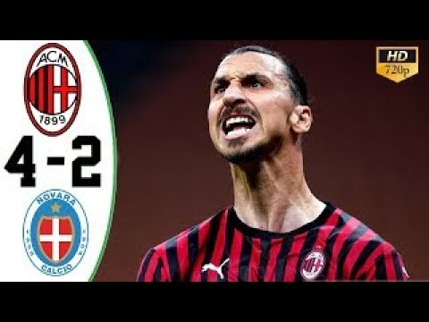 Novara vs Milan 2 4 All Goals & Highlights 2020 HD