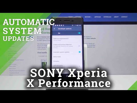 How to Activate Automatic System Updates in SONY Xperia X Performance – Update Software Version
