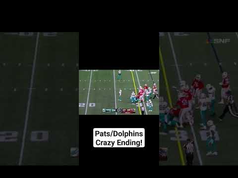 Pats Vs Dolphins Crazy Ending! #fyp #shorts #nfl #football #sports #patriots #dolphins
