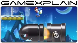 New Super Mario Bros. U - Invincible Singing Baby Yoshi  in Frosted Glacier (Gameplay Footage)