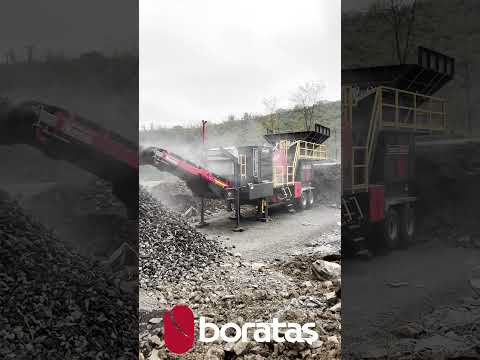 Wheeled Mobile Jaw Crusher | powerful primary crushing with a 100% electric drive  #boratas #mining
