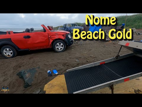 How Much Gold Did I Get In just One Small Car Load Of Nome Beach Sand?