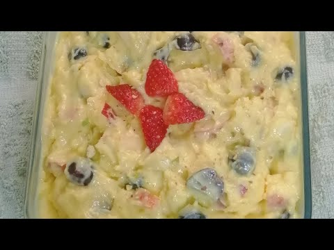 Custard with Mixed Fruits Recipe || Shabana Cooks ||