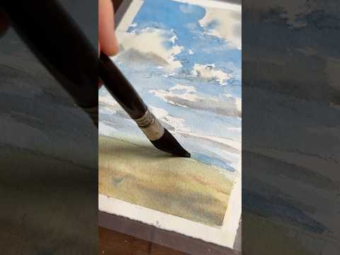 Watercolour tips for painting Clouds