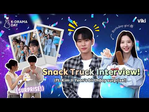Snack Truck Interview with the cast of “Dive Into You” 🩵 | Watch Now on Viki!