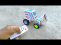 How To Make JCB At Home From Matchbox Diy JCB Backhoe Loader Mini JCB Toy WA Craft