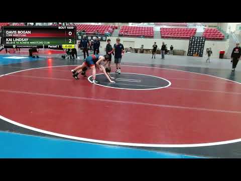 107-110 Lbs Round 1 - Davis Bogan, CORE Wrestling Vs Kai Lindsay, Believe To Achieve Wrestling Clu