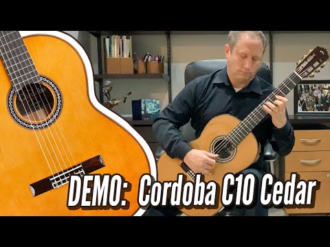 Cordoba C10 Parlor CD- 7/8 Size Classical Guitar - Solid Cedar Top, Solid Indian Rosewood back/sides image 5