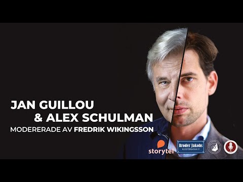 Jan Guillou och Alex Schulman modererade av Fredrik Wikingsson