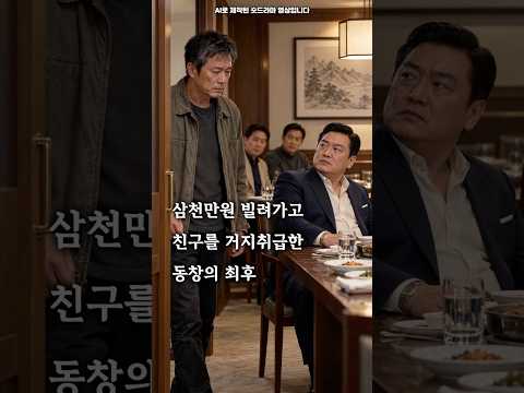 삼천만원 빌려가고 친구를 거지취급한 동창의 최후 #숏드라마 #사이다 #반전