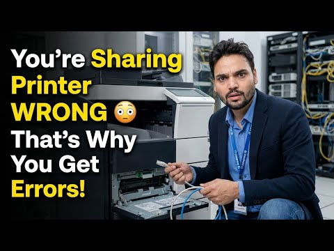You’re Sharing Printer WRONG 😳 That’s Why You Get Errors!