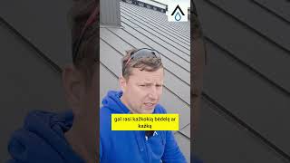 Čia toks vienas iš baisesnių naujų stogų, administratorius sako greičiau tik pasirašyk...