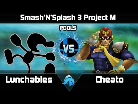 Smash n Splash 3 Project M Singles Pools - Lunchables (Game and Watch) vs. Cheato (Falcon/Falco)