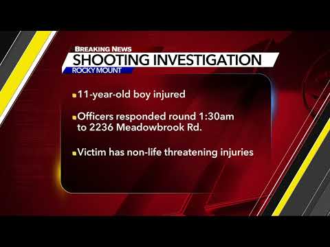 11-year-old boy injured in Rocky Mount shooting